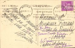 Vichy CPA a corner of the large parks to the basin of the swans