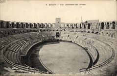 Arles - Sight Interior of arena - CPA