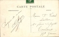 Bordeaux - the Gate Dijeune horse - CPA