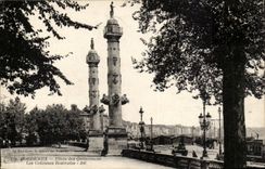 Bordeaux - Place of the Quincunxes - the Columns Rostrales- CPA