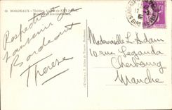 Bordeaux in the Plane - Theater Course of July XXX - CPA