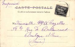 Bordeaux - Statue of Vercingelorix and the Domour Alleys - CPA