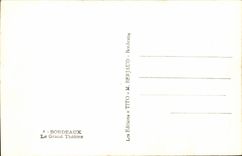 Bordeaux - Large Theater - CPA