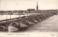 Bordeaux - the Bridge of Bordeaux - CPA