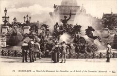 Bordeaux - Detail of the Monument of the Of Gironde ones - CPA
