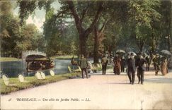Bordeaux - Allee of the Park - CPA