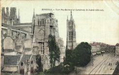 Bordeaux - Turn Pey Berland and Cathedrale St Andre - CPA