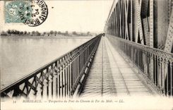 Bordeaux - View of the Bridge of the Railroad of the South - CPA
