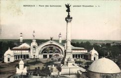 Bordeaux - Place of the Quincunxes during the exposure - CPA