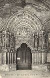 Bordeaux - Church Saint Seurin detail of the Central Porch - CPA