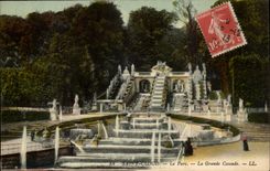 Saint Cloud CPA Le parc La grande cascade