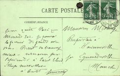 Saint Cloud CPA Le parc le fer a cheval vu de face