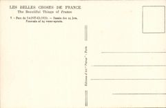 Saint Cloud CPA Bassin des 24 jets Parc