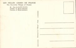 Saint Cloud CPA Fontaine de Marie Antoinette