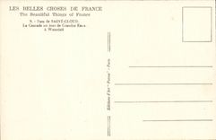 Saint Cloud CPA Le parc La cascade un jour de grandes eaux