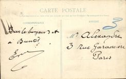 Saint Cloud CPA La caserne (peniche bateau)