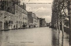Nantes CPA Floods of February 1904 Sebastopol Boulevard