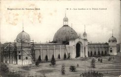 Nantes CPA Fair of Nantes 1904 gardens and the central palate