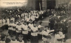 Nantes CPA the procession of the festival God has Nantes the Control of Saint Pierre