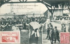 Nantes CPA Fair international June 26th 1904 the official procession at the black village