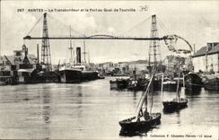 Nantes CPA the transporter and the port with the quay of Tourville