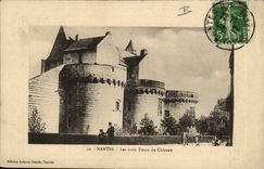 Nantes CPA three Tours of the castle