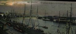 Nantes CPA View of the quays close to Sainte Anne (boats ship boat)