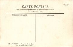 Ansicht Nantes-CPA der Kais nah an Sainte Anne (Boote versenden Boot)