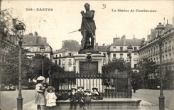 Nantes CPA Statue of Cambronne