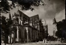 Nantes CPA the apse of the cathedral St Pierre