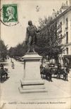 Nantes CPA Statue of Guepin and perspective of the Delorme boulevard