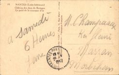 Schloss Nantes-CPA der Herzoge von Bretagne gut von der Goldkrone