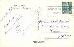 Nantes CPA die psalette Abschluss Alkathedrale