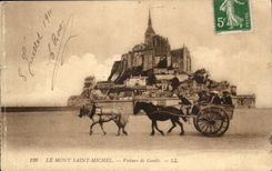 Holy mount Michel CPA Conveys Brooms (horses carriole)