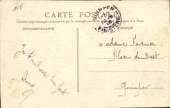 Holy mount Michel CPA close dirty (sheep)