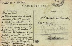 Cities of Morocco CPA Folds back Ruins of Chella