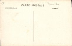 CPA Cherbourg the theater and the Mouchel fountain