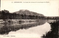 CPA Cherbourg the canal of reserve and the mountain of Rolls