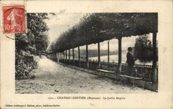 CPA Gontier Castle the English garden