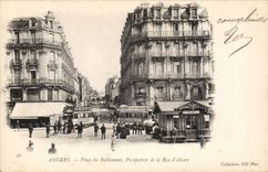 Angers CPA Places rallying prospect for the street D Alsace trams