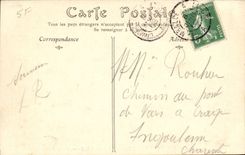 Mont Saint Michel CPA Seen from of the dam dimensions arrival