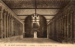 Mont Saint Michel CPA the abbey the refectory of the monks