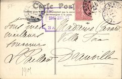 Mont Saint Michel CPA Seen from of the dam dimensions D el arrived