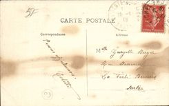 Mont Saint Michel CPA walls the tower of freedom