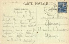 Mont Saint Michel CPA the cloister