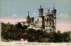 Lyon CPA L apse of Notre Dame de Fourviere
