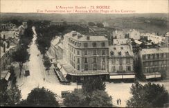 Rodez CPA Panoramic View on L avenue Victor Hugo and barracks