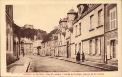 Nogent Rotrou CPA Street St Laurent Entrance of the college house of 15th