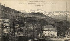 L Auvergne picturesque MAdailles CPA Hotel of the tourists and Puy Mary
