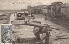 Morocco folds back CPA Vieille Batterue (gun)